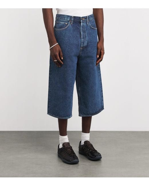 Agolde Blue Beesley Denim Shorts for men