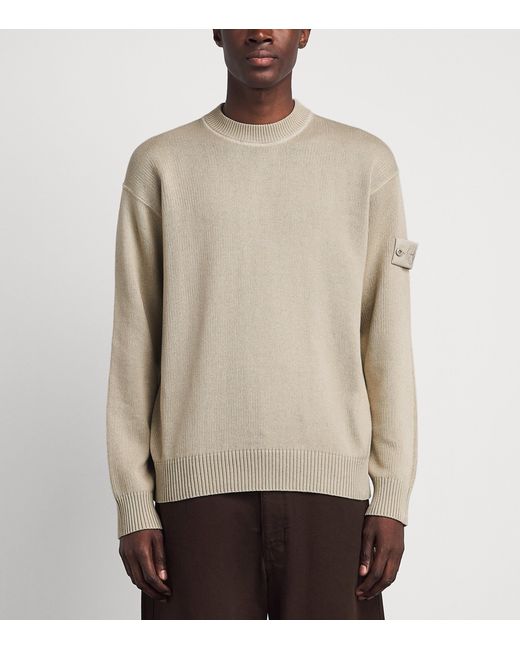 Stone Island Natural Cotton-Cashmere Ghost Sweater for men