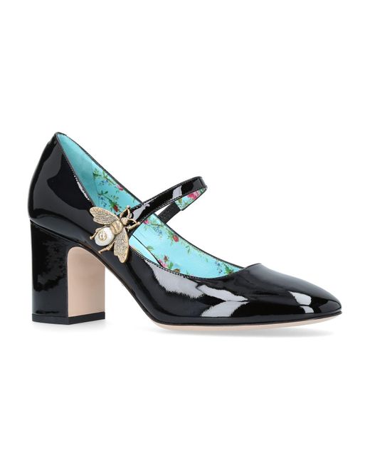 Gucci Lois Bee Mary Jane in Black | Lyst