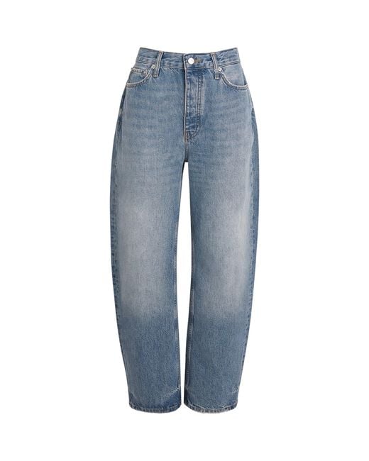 Anine Bing Blue Barrel-Leg Fritz Jeans