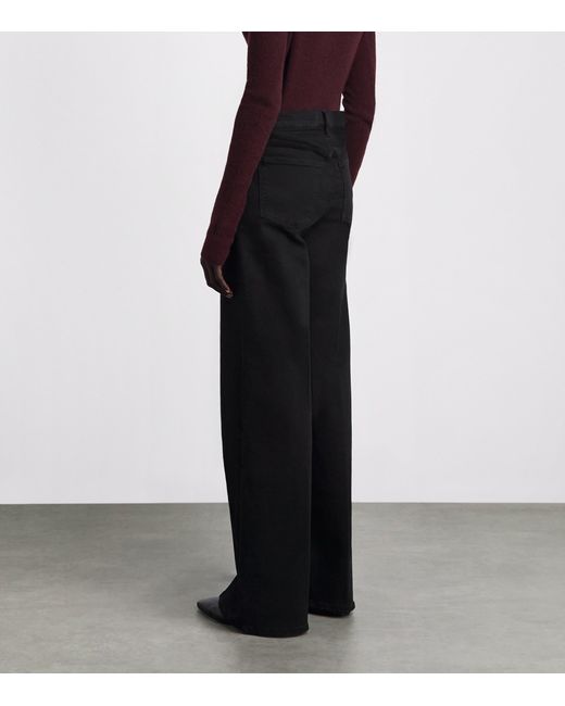 Citizens of Humanity Black Lyra Wide-Leg Jeans