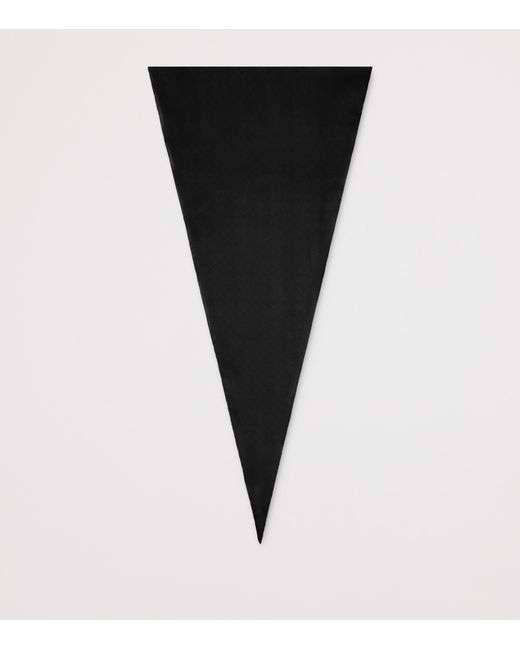 Tom Ford Black Silk Jacquard Scarf