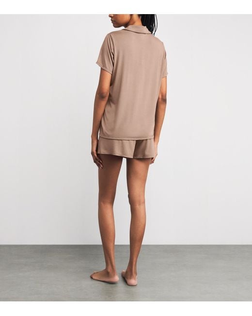 Skims Pink Soft Lounge Short Pyjamas
