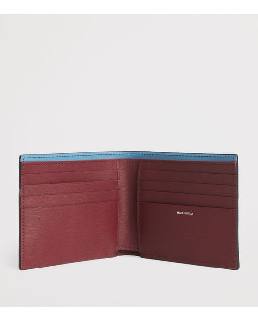 Paul Smith Black Leather Bifold Wallet for men