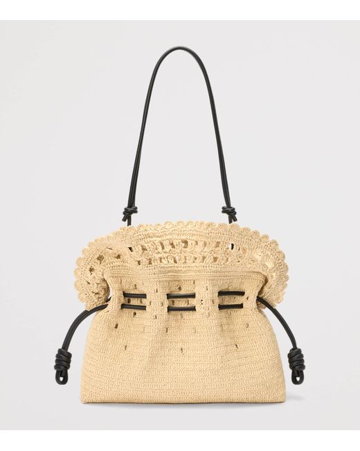 Loewe Natural X Paula's Ibiza Raffia Flamenco Purse