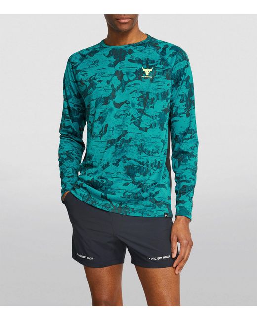 Under Armour Blue Project Rock Iso-chill Top for men