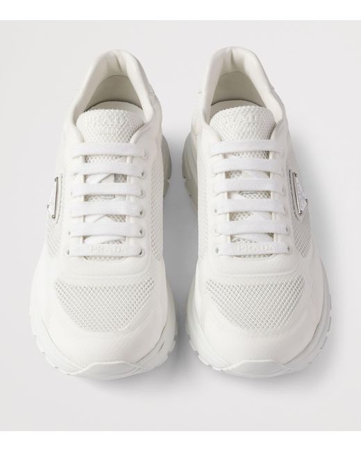 Prada White Prax 2.0 Sneakers for men