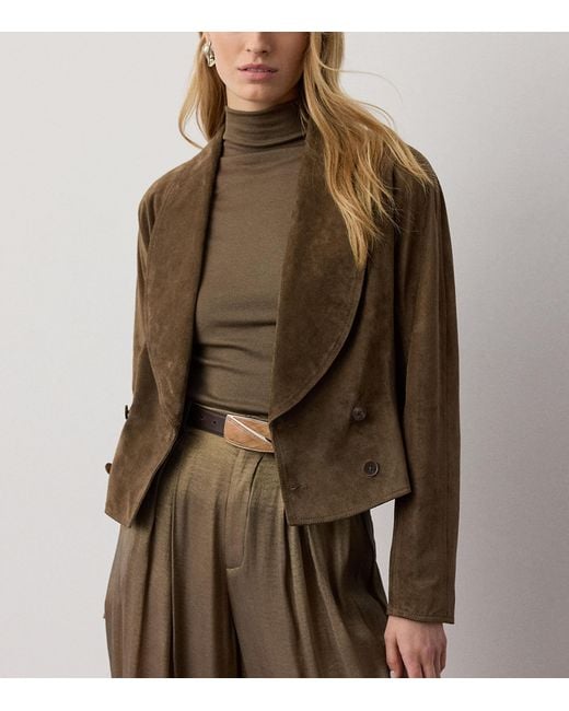 Ralph Lauren Brown Suede Trudie Jacket