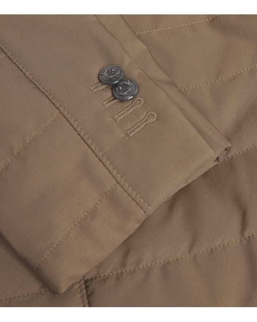 Corneliani Brown Technical Quilted Blazer for men
