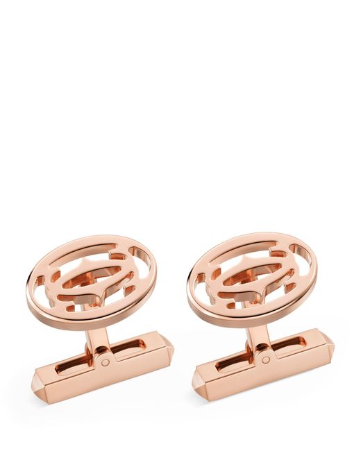 Cartier Pink Rose Gold Double C De Cufflinks for men