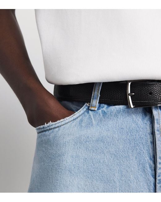 Studio Nicholson Blue Marylebone Wide-Leg Denim Shorts for men