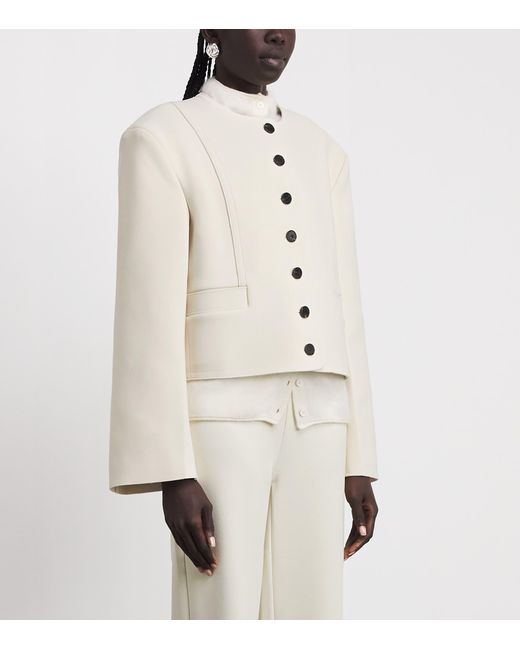 Birrot White Lay 4 Cropped Jacket