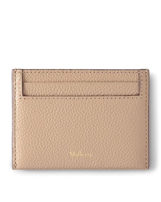 Mulberry Natural Leather Continental Card Holder