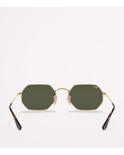 Ray-Ban Green Rb3556N Octagonal Classic Sunglasses