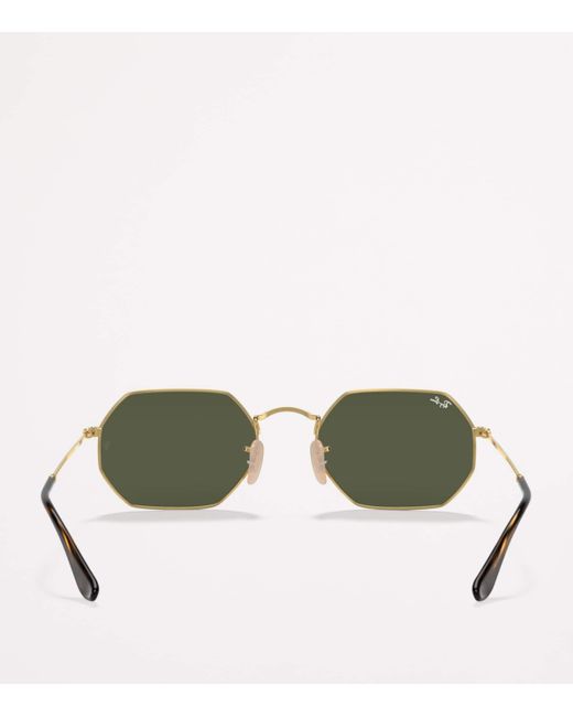 Ray-Ban Green Rb3556N Octagonal Classic Sunglasses