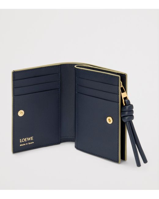 Loewe Green Knot Compact Wallet