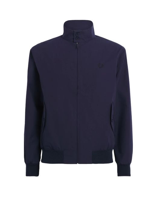 Fred Perry Blue Harrington Jacket for men