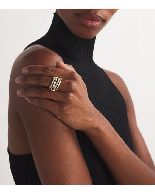 Spinelli Kilcollin Metallic Mixed And Diamond Halley Ring
