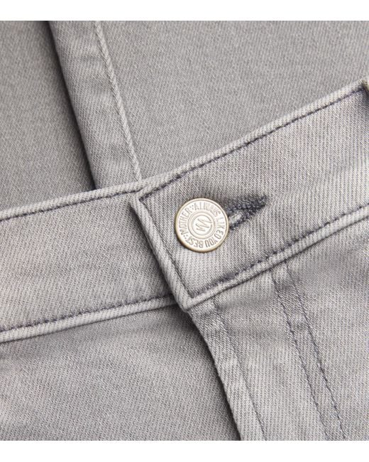 Mother Gray The Hustler Roller Sneak Jeans