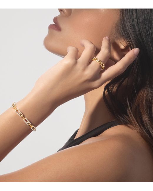 Messika Metallic Move Link And Diamond Multi Bracelet