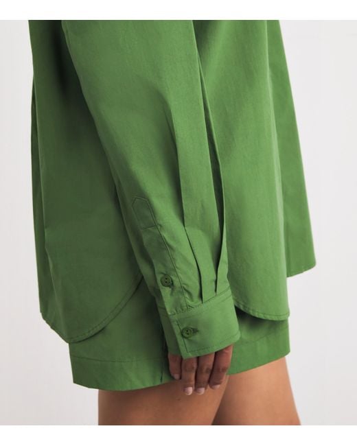 Matteau Green Organic Cotton Oversized Shirt