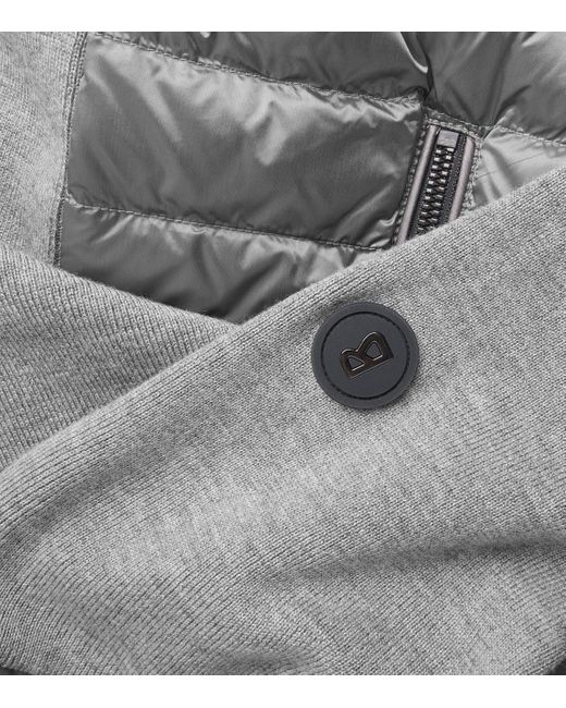 Bogner Gray Padded Zisco Hybrid Jacket for men