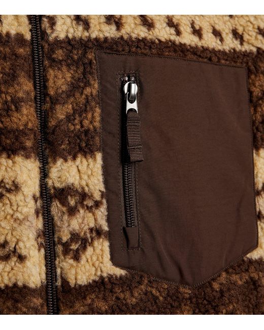 Polo Ralph Lauren Brown Zip-up Fleece Jacket for men