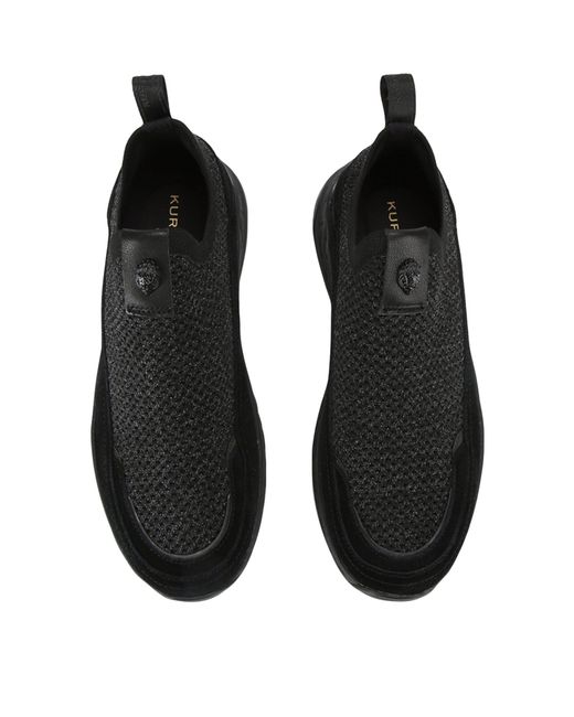 Kurt Geiger Black Kensington Knit Slip-on Sneakers