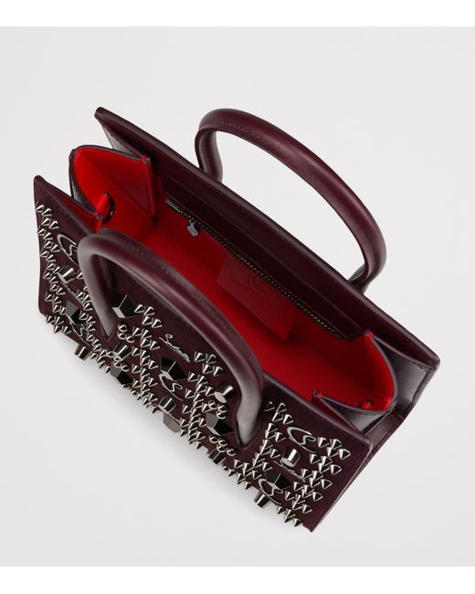 Christian Louboutin Purple Mini Paloma Leather Top-Handle Bag