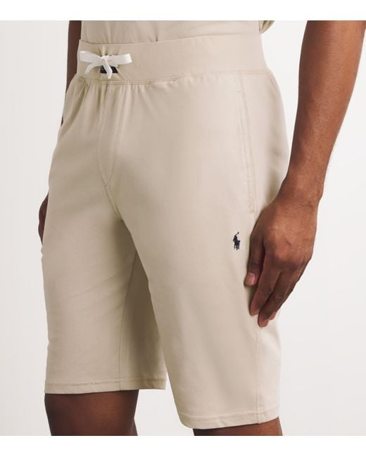Polo Ralph Lauren Cotton Logo Lounge Shorts in Natural for Men Lyst UK