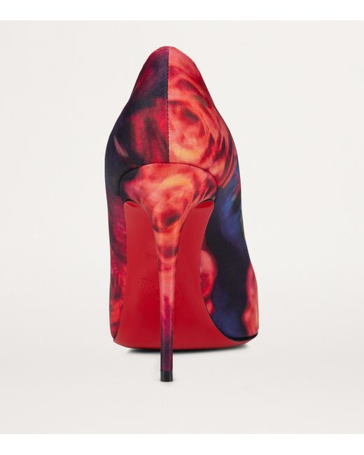 Christian Louboutin Pink Kate Satin Pumps 100