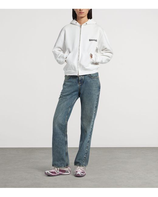 Balenciaga Purple Radar Gradient Lace-Up Shoes