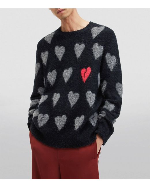 AllSaints Black Wool-alpaca-blend Amore Sweater for men