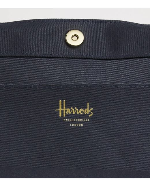Harrods Blue Large Great British Tote Bag