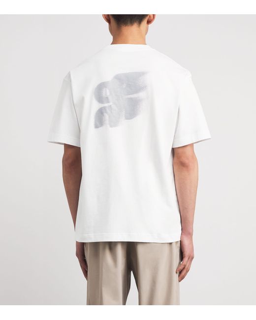 On Shoes White Cott Avant T-Shirt for men