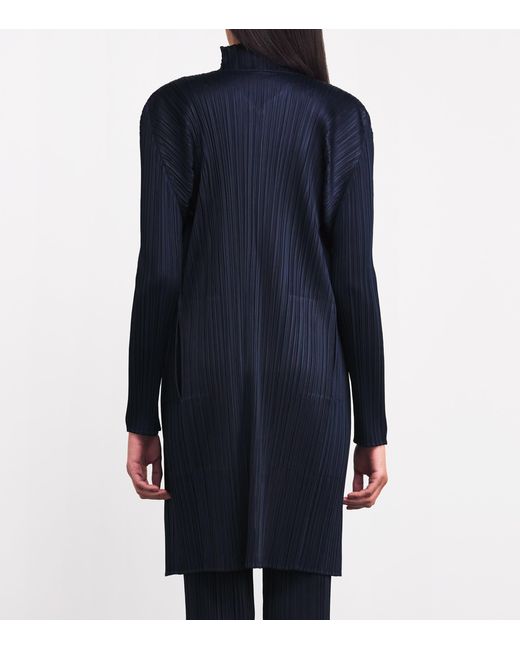 Pleats Please Issey Miyake Blue New Colorful Basics 4 Coat