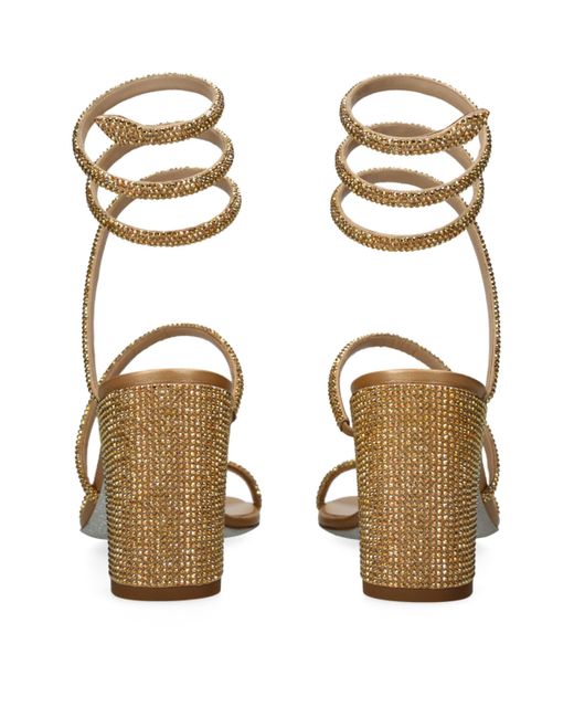 Rene Caovilla Metallic Embellished Cleo Sandals 80