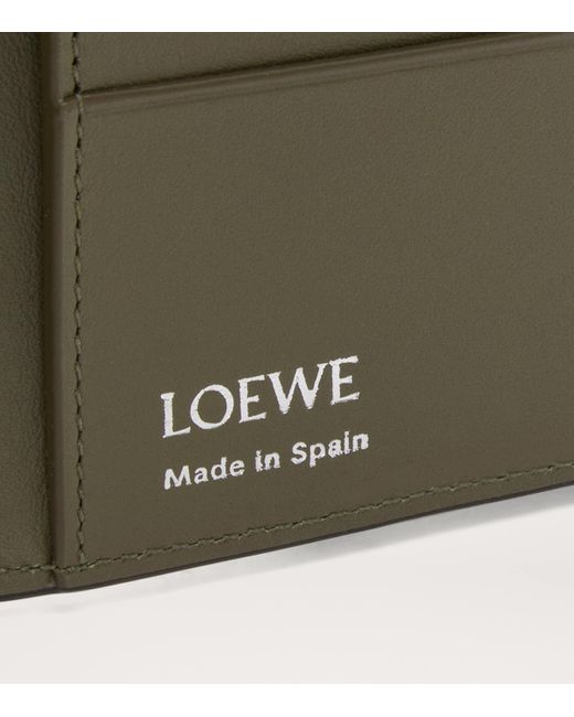 Loewe Black Leather Folded Wallet for men