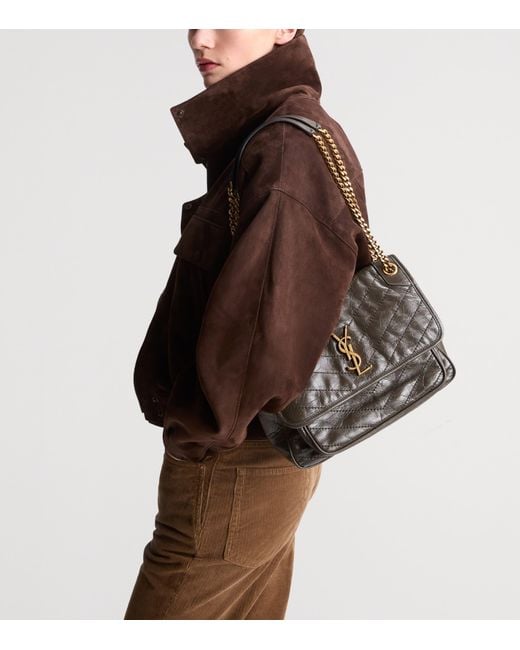 Saint Laurent Metallic Medium Niki Shoulder Bag