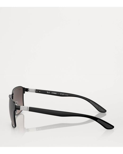 Ray-Ban Gray Metal Rb3721Ch Chromance Sunglasses