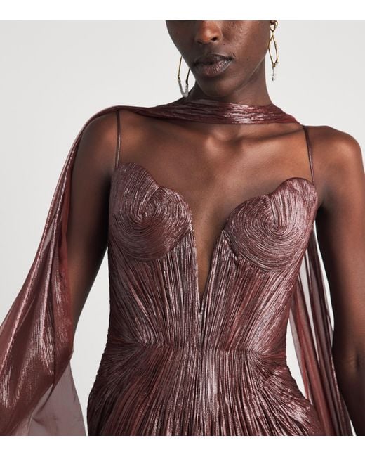 Maria Lucia Hohan Red Silk Cecilia Gown