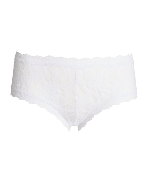 Hanky Panky White Signature Lace Boyshorts