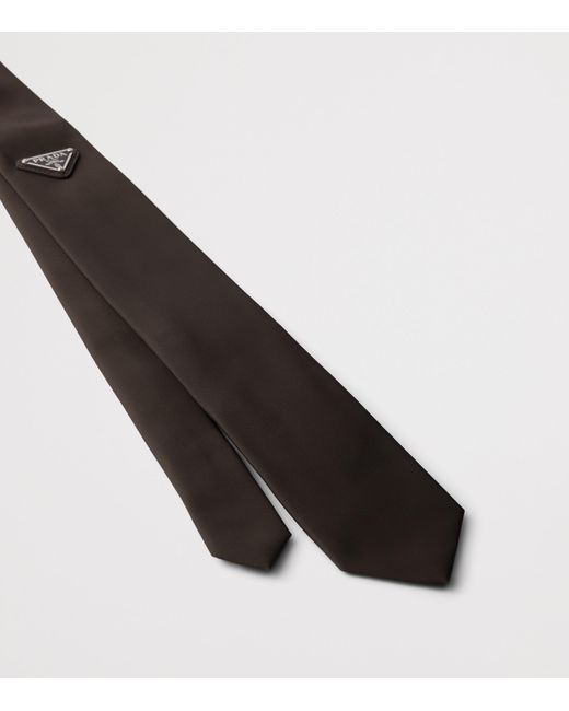 Prada White Re–Nylon Tie for men