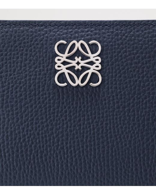 Loewe Blue Leather Anagram Compact Wallet