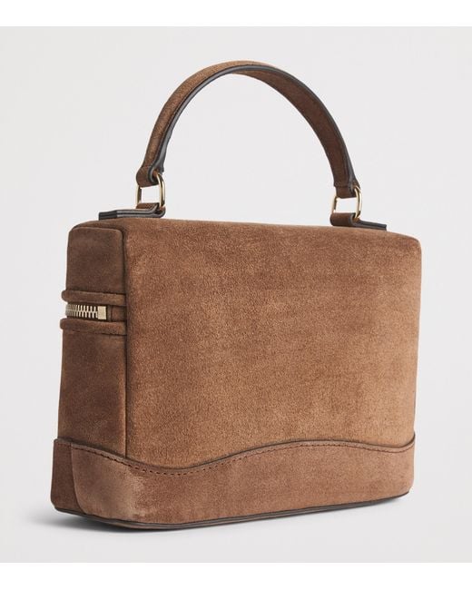 Sandro Brown Suede Tangolino Vanity Bag