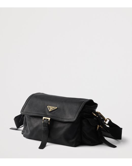 Prada Black Medium Leather Explore Shoulder Bag