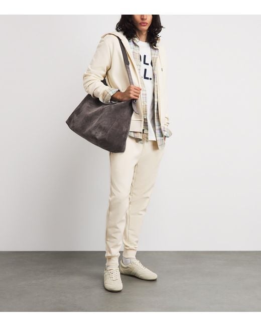 Polo Ralph Lauren White Cotton Zip-Up Hoodie for men