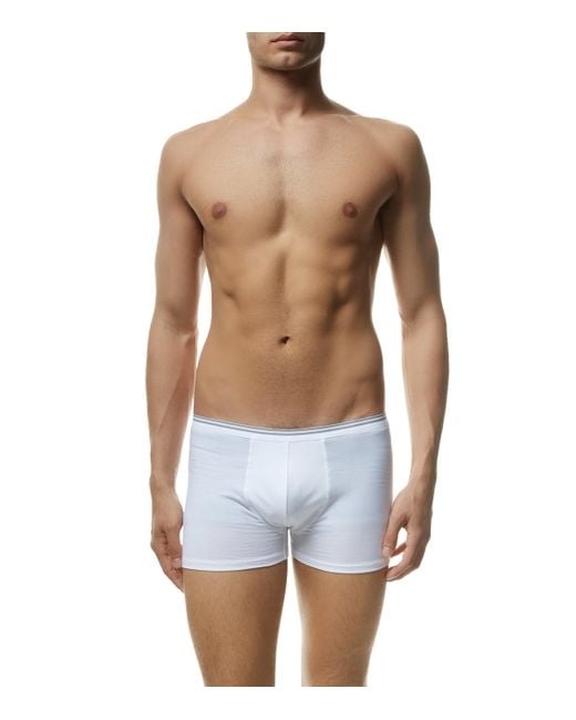 Zimmerli of Switzerland White 172 Pure Comfort Trunks for men