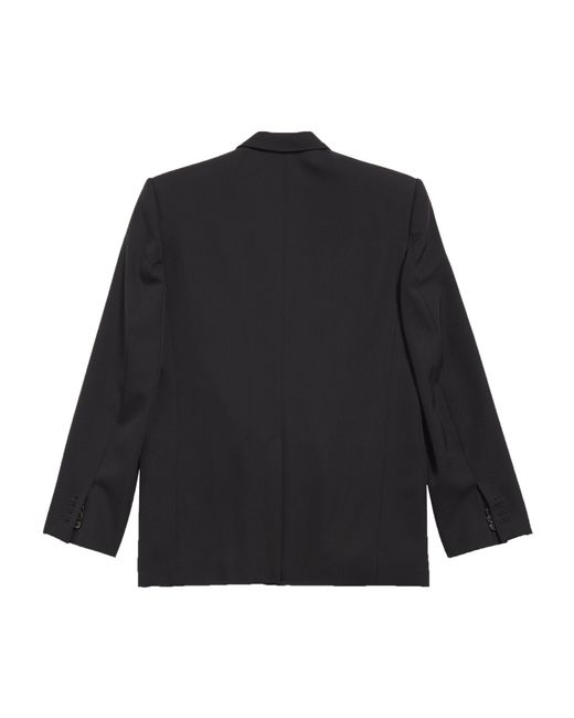 Balenciaga Black Wool Double-breasted Blazer