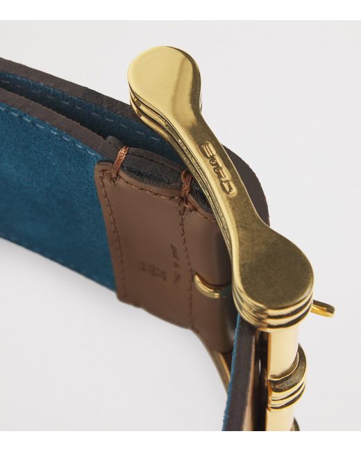 Etro Brown Leather Wide Belt